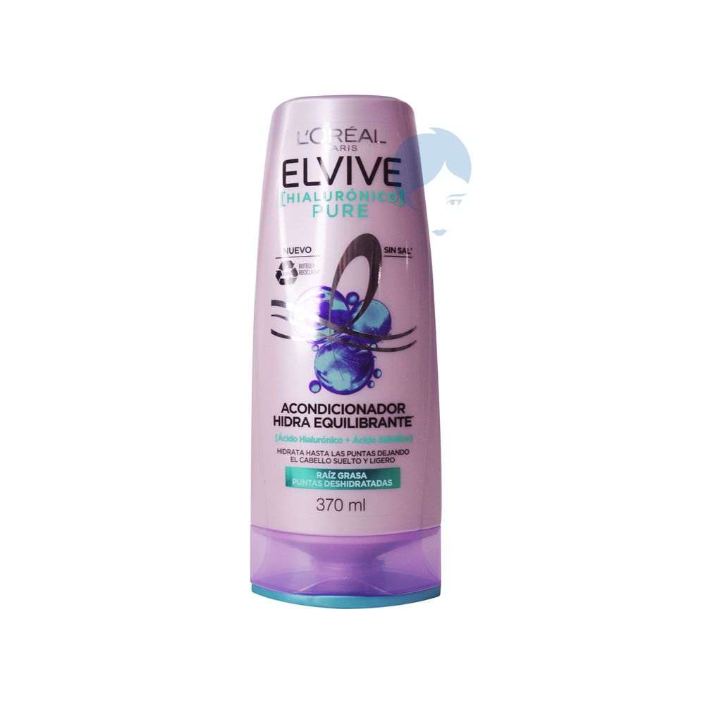 Shampoo Elvive Hidra Hialurónico x 370 mL + Acondicionador Elvive Hidra  Hialurónico x 370 mL