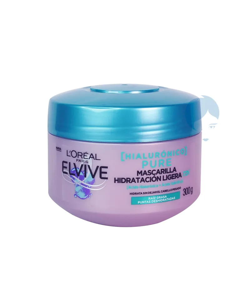 ELVIVE MASCARILLA HIDRATANTE HIALURONICO PURE X 300GR - Producto de belleza y estética en Almacén Sandra