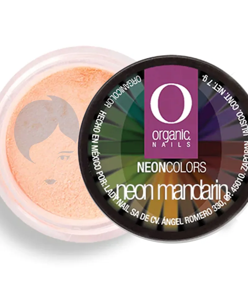 ORGANIC NAIL POLVO ACRILICO NEON MANDARIN X 7GR - Producto de belleza y estética en Almacén Sandra