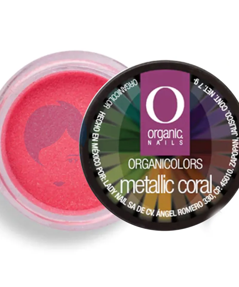 ORGANIC NAIL POLVO ACRILICO METALIC PEARL X 7GR - Producto de belleza y estética en Almacén Sandra