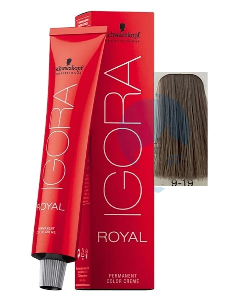 IGORA ROYAL TINTE RUBIO EXTRA CLARO CENDRE VIOLETA N. 9-19 X 60GR - Producto de belleza y estética en Almacén Sandra