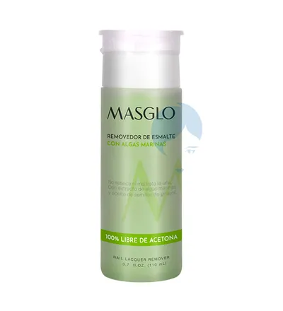 MASGLO REMOVEDOR DE ESMALTE CON ALGAS MARINAS X 110ML - Producto de belleza y estética en Almacén Sandra