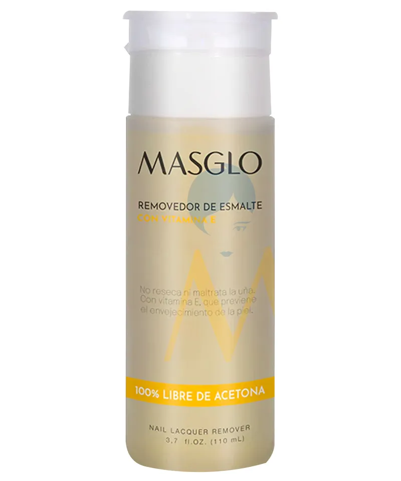 MASGLO REMOVEDOR DE ESMALTE CON VITAMINA E X 110ML - Producto de belleza y estética en Almacén Sandra