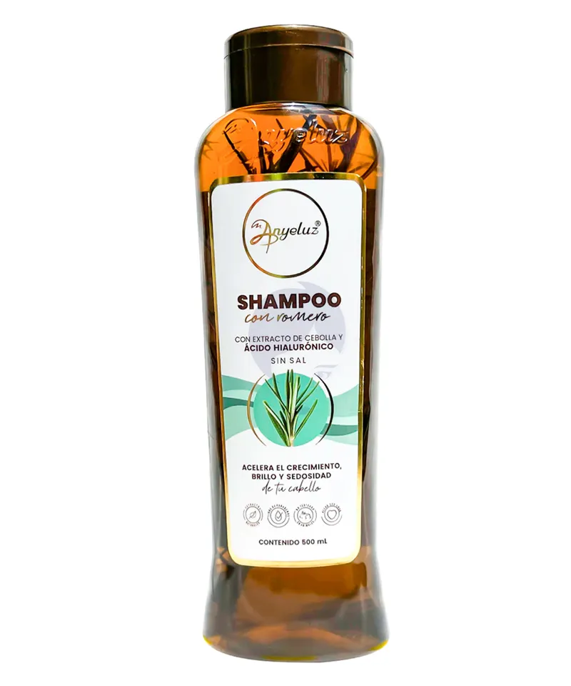 ANYELUZ SHAMPOO CON ROMERO X 500ML - Producto de belleza y estética en Almacén Sandra