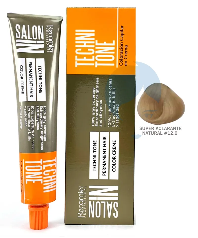TECHNI TONE TINTE SUPER ACLARANTE NATURAL #12.0  X 60GR - Producto de belleza y estética en Almacén Sandra