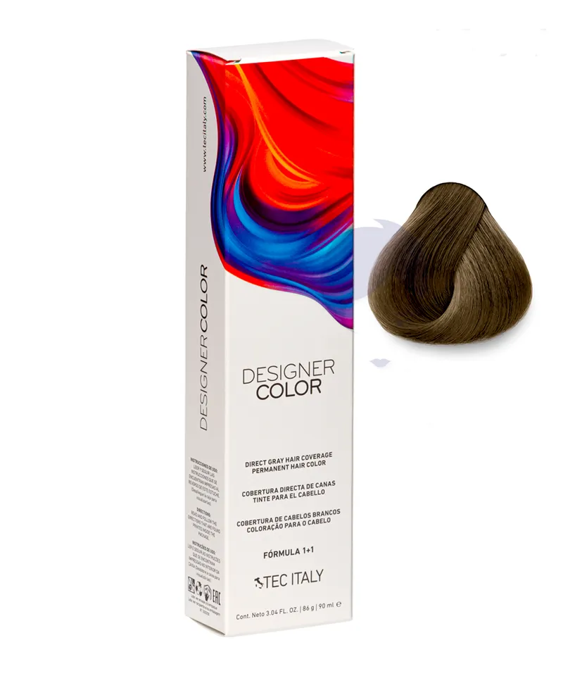 TEC ITALY DESIGNER COLOR N.7.35 RUBIO DORADO CAOBA X 90ML - Producto de belleza y estética en Almacén Sandra