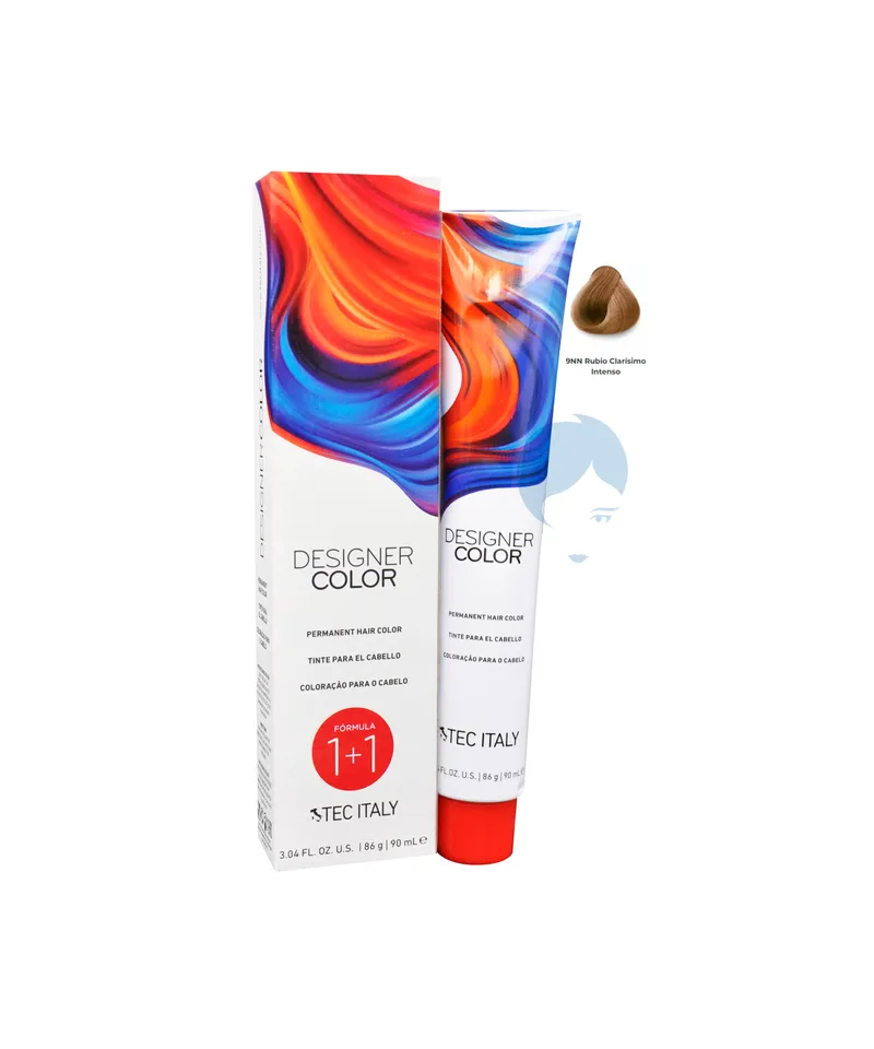 TEC ITALY DESIGNER COLOR N.9.NN RUBIO CLARISIMO INTENSO X 90ML - Producto de belleza y estética en Almacén Sandra