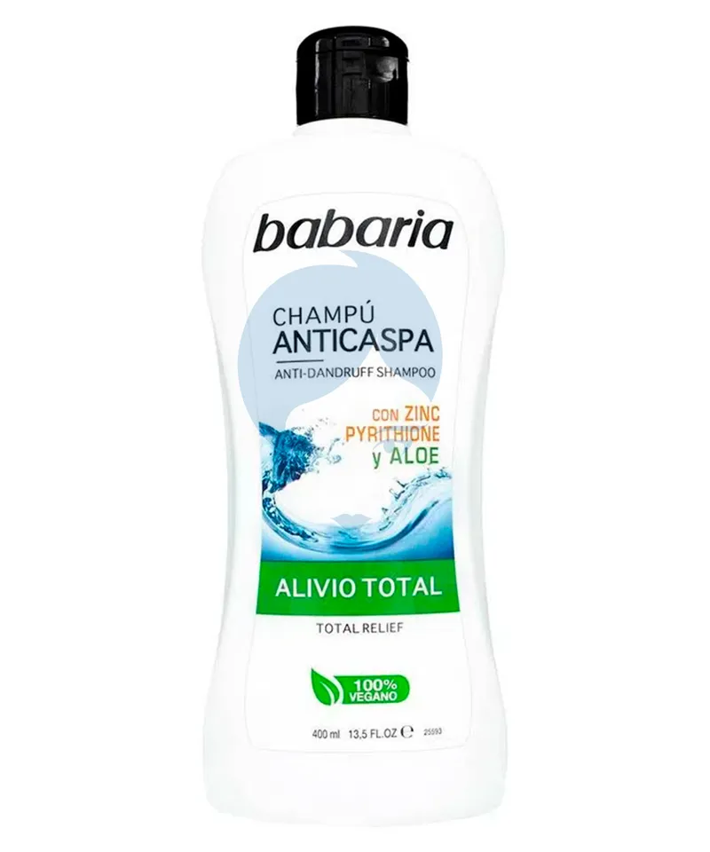 BABARIA SHAMPOO ANTICASPA ALIVIO TOTAL X 400ML - Producto de belleza y estética en Almacén Sandra