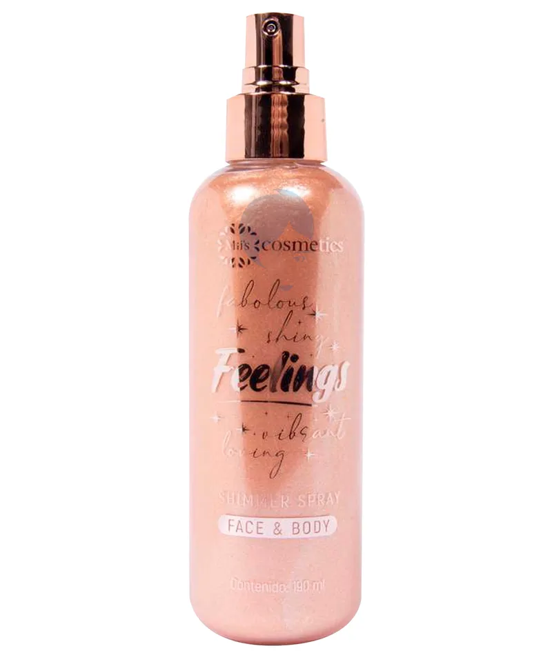 MISS COSMETICS SHIMMER SPRAY FEELINGS X 190ML - Producto de belleza y estética en Almacén Sandra