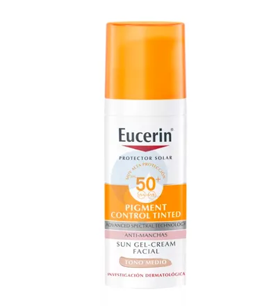 EUCERIN SUN PROTECTOR SOLAR ANTI-MANCHAS TONO MEDIO X 50ML - Producto de belleza y estética en Almacén Sandra