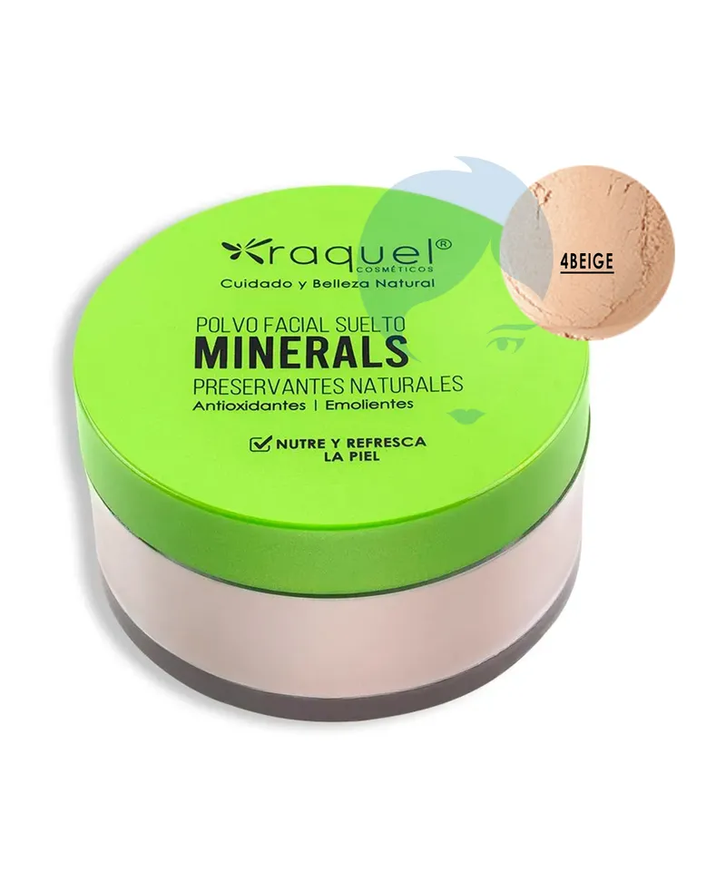 RAQUEL POLVO SUELTO N4 BEIGE X 20GR - Producto de belleza y estética en Almacén Sandra