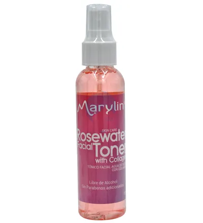 MARYLIN TONICO FACIAL AGUA DE ROSAS CON COLAGENO X 120ML - Producto de belleza y estética en Almacén Sandra