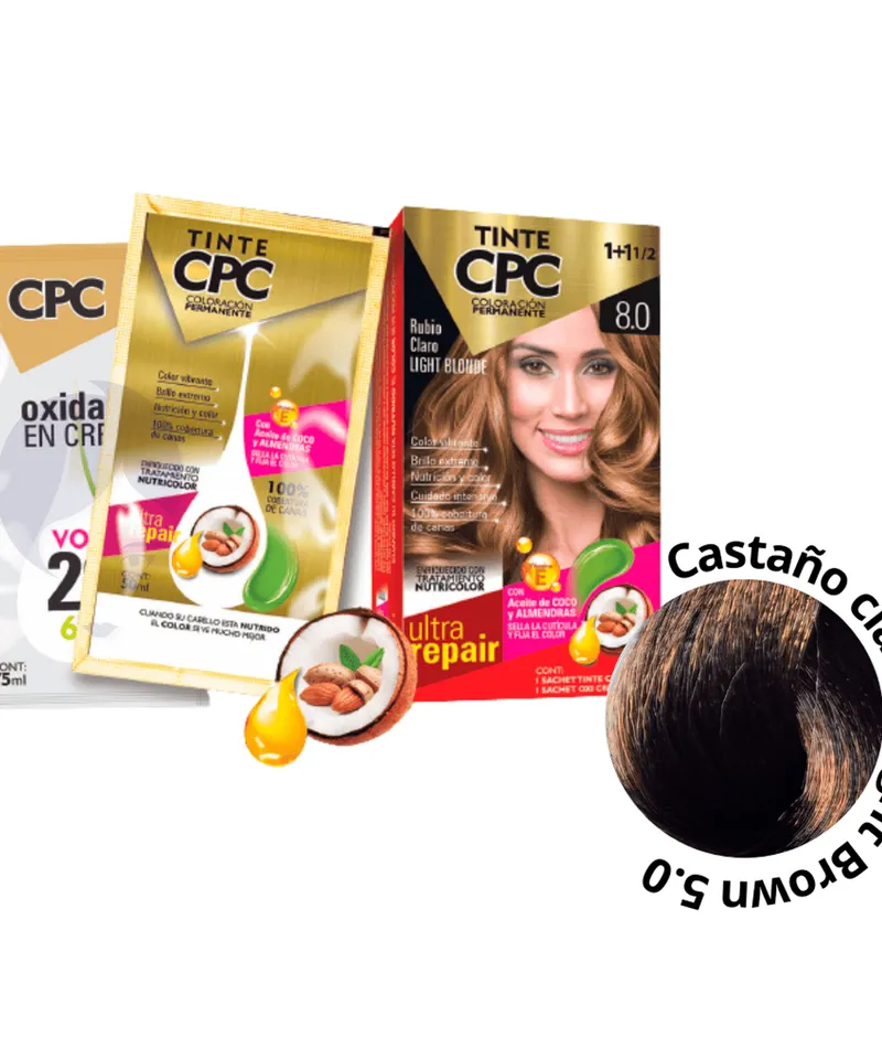 MEICYS KIT TINTE CPC PARA CEJAS CASTAÑO CLARO - Producto de belleza y estética en Almacén Sandra