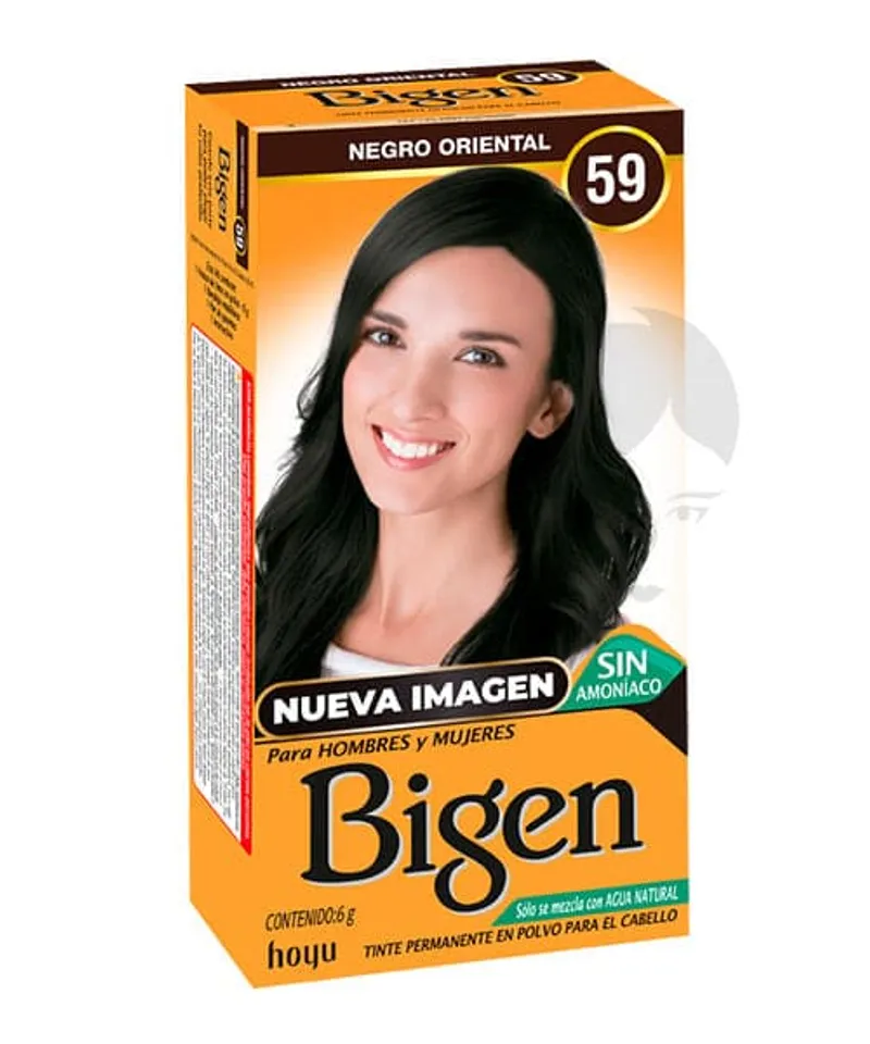 BIGEN TINTE EN POLVO NEGRO ORIENTAL N.59 X 6 GR - Producto de belleza y estética en Almacén Sandra