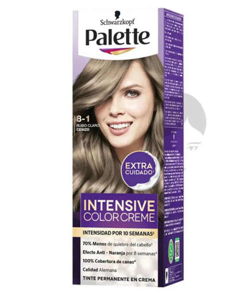 PALETTE MINIKIT TINTE RUBIO CLARO CENIZO N.8.1 X50GR - Producto de belleza y estética en Almacén Sandra