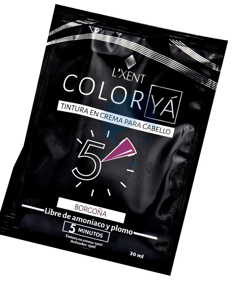 LUXENT MASCARILLA COLOR YA BORGOÑA X 30ML - Producto de belleza y estética en Almacén Sandra