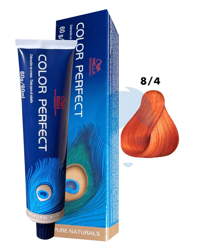 WELLA COLOR PERFECT TINTE RUBIO CLARO ROJO N.8.4 X 60ML - Producto de belleza y estética en Almacén Sandra