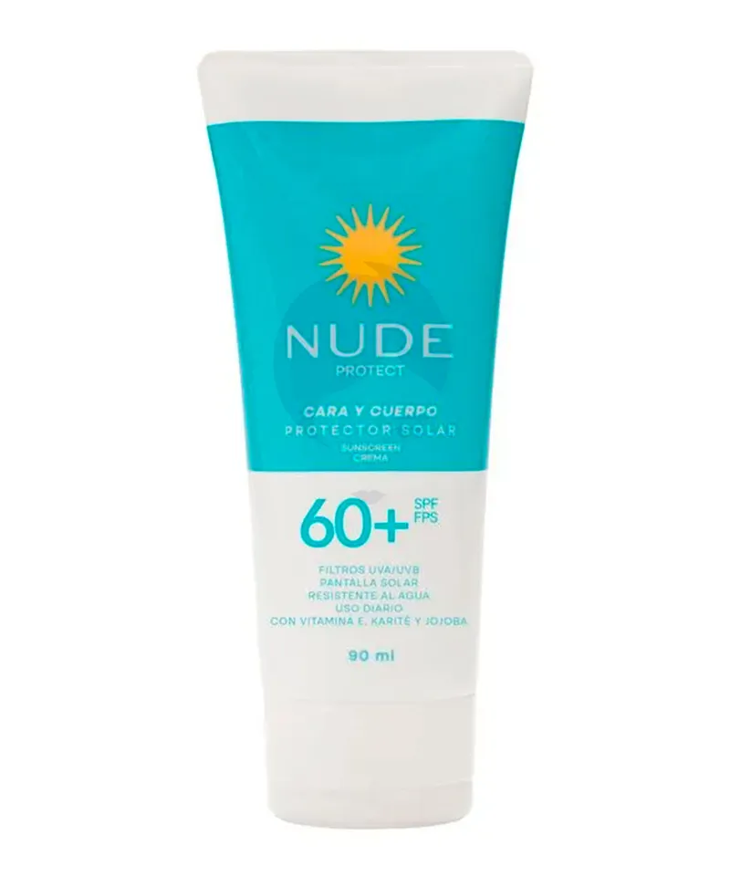 NUDE PROTECTOR SOLAR 60+SPF X 90ML - Producto de belleza y estética en Almacén Sandra