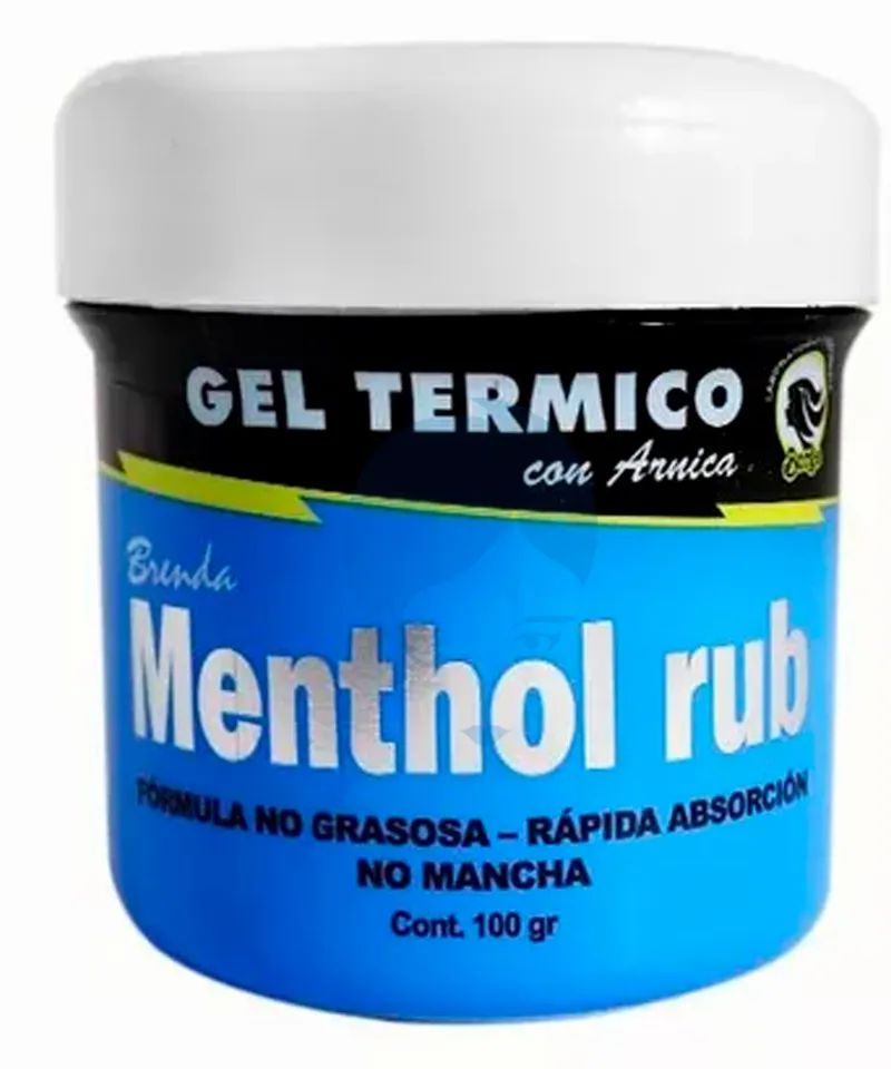 BRENDA GEL TERMICO MENTHOL RUB X 100 GR - Producto de belleza y estética en Almacén Sandra
