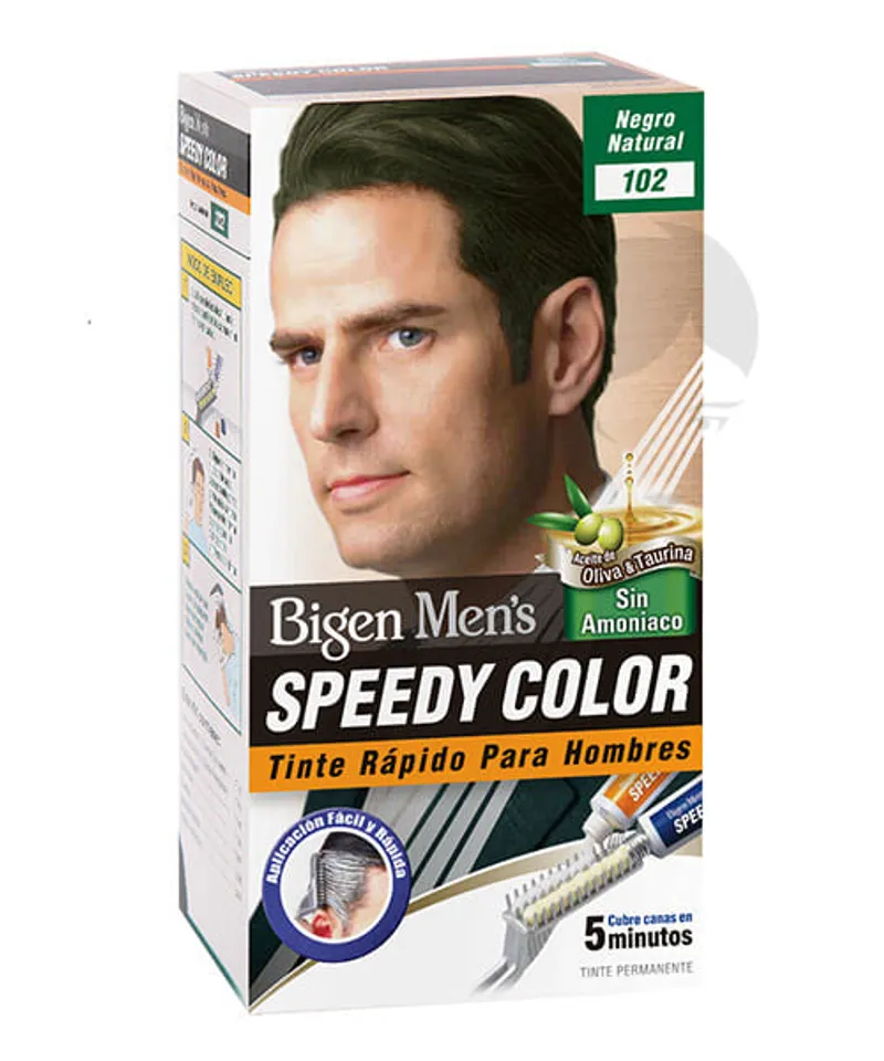 BIGEN MENS SPEEDY COLOR TINTE NEGRO NATURAL N.102 X 40GR - Producto de belleza y estética en Almacén Sandra