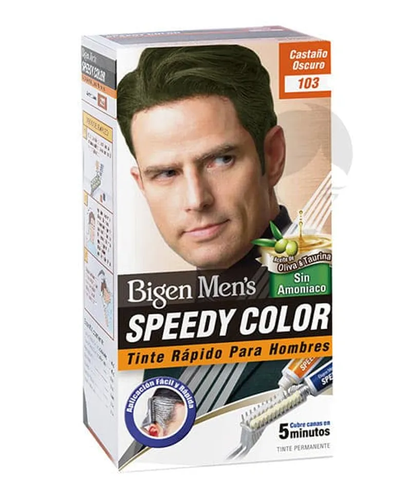 BIGEN MENS SPEEDY COLOR TINTE CASTAÑO OSCURO N.103 X 40GR - Producto de belleza y estética en Almacén Sandra