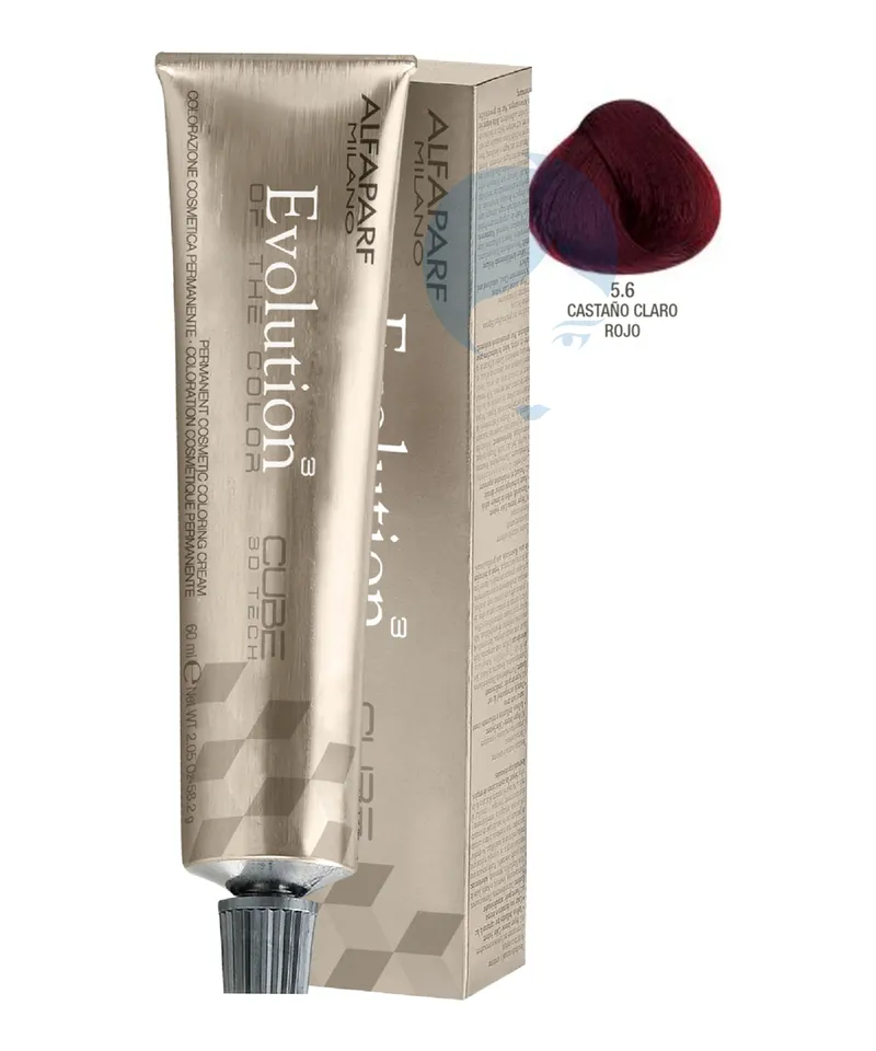 EVOLUTION TINTE CASTAÑO CLARO ROJO #5.6 X 60ML - Producto de belleza y estética en Almacén Sandra