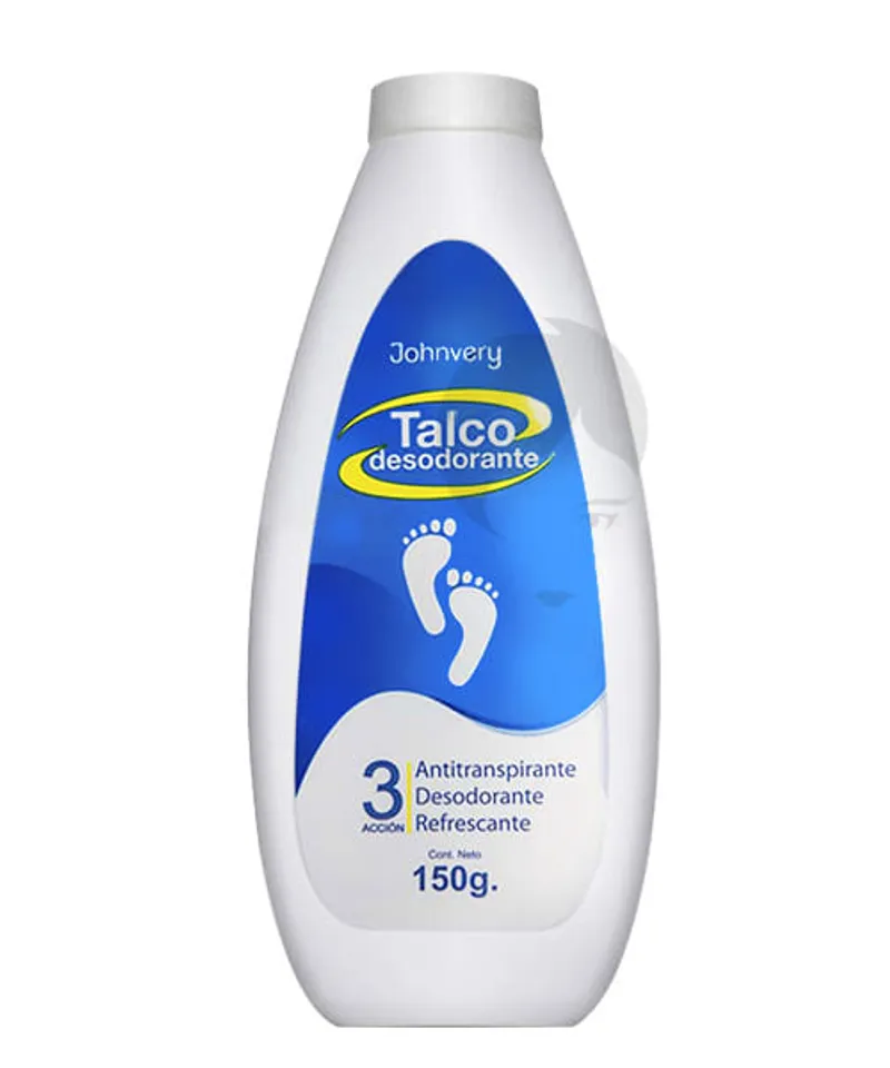 JOHNVERY TALCO DESODORANTE ANTIBACTERIAL X150GR - Producto de belleza y estética en Almacén Sandra