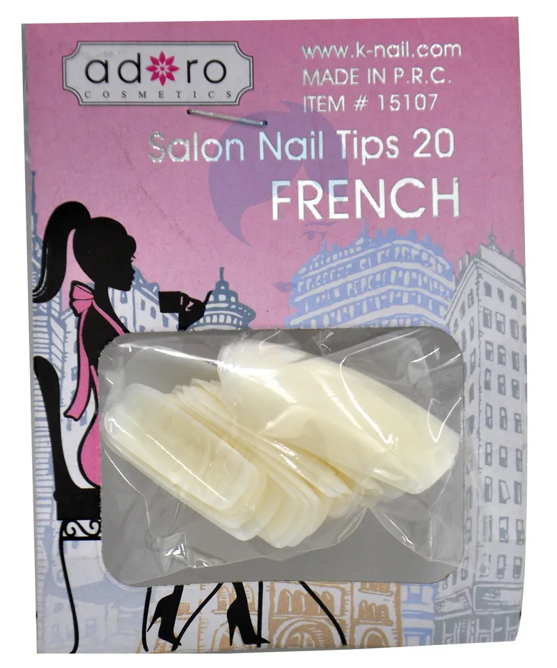 ADORO UÑAS POSTIZAS FRENCH  NATURAL X 20UND - Producto de belleza y estética en Almacén Sandra
