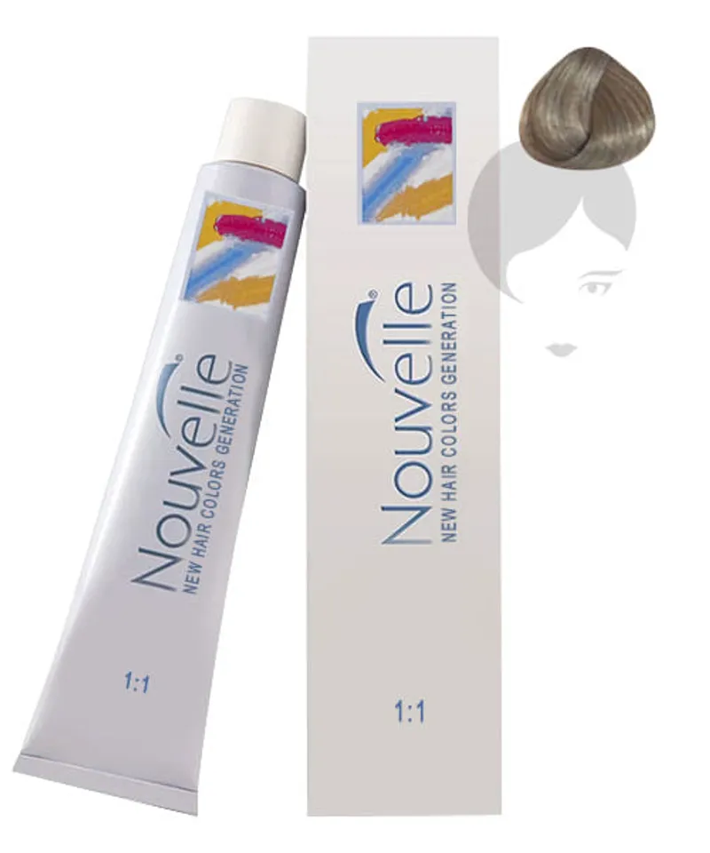 NOUVELLE TINTE RUBIO CLARISIMO CENIZA N.9.1 X 100GR - Producto de belleza y estética en Almacén Sandra
