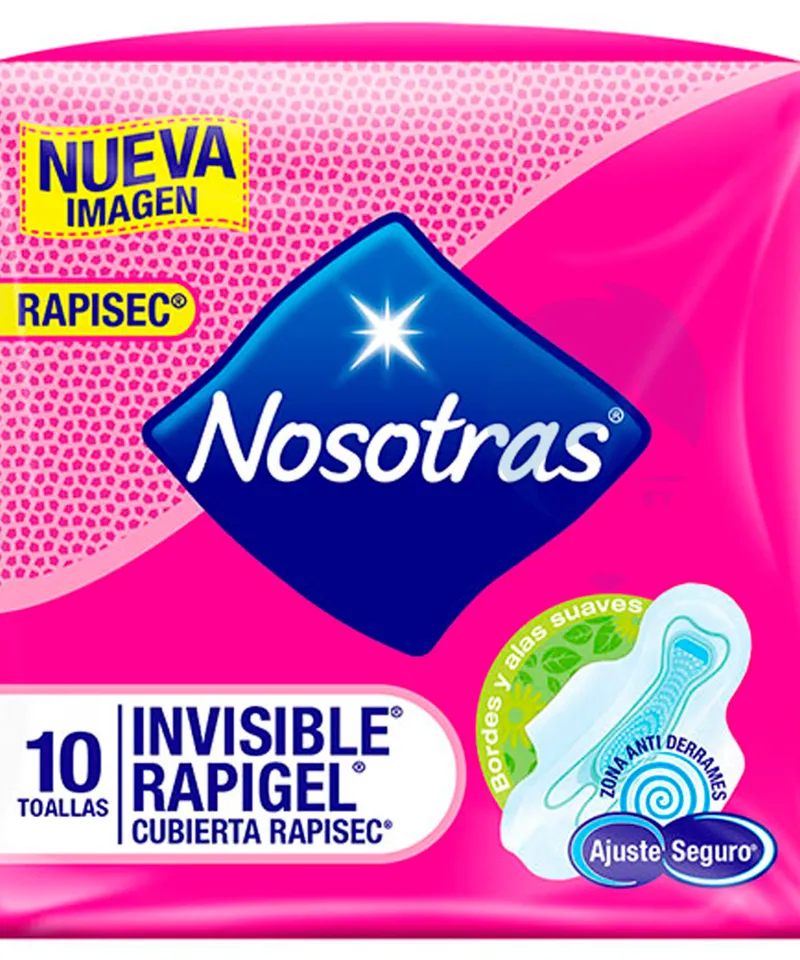NOSOTRAS INVISIBLE RAPIGEL X 10 UNDS - Producto de belleza y estética en Almacén Sandra