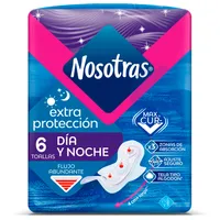 NOSOTRAS TOALLA EXTRAPROTECCION DIA Y NOCHE X 6 UNDS - Miniatura 1
