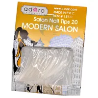 ADORO UÑAS POSTIZAS MODERN SALON CLEAR X 20UND - Miniatura 1