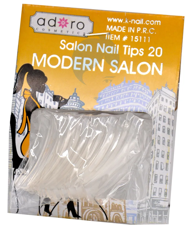 ADORO UÑAS POSTIZAS MODERN SALON CLEAR X 20UND - Producto de belleza y estética en Almacén Sandra