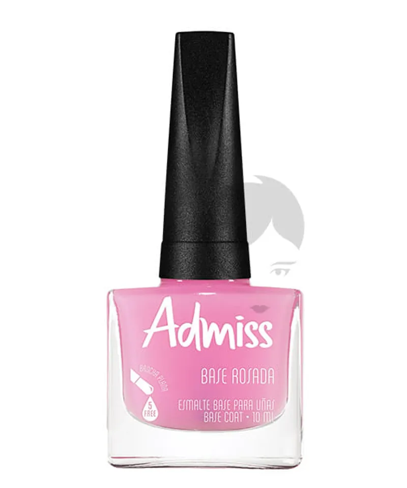 ADMISS ESMALTE BASE ROSADA X 10ML - Producto de belleza y estética en Almacén Sandra