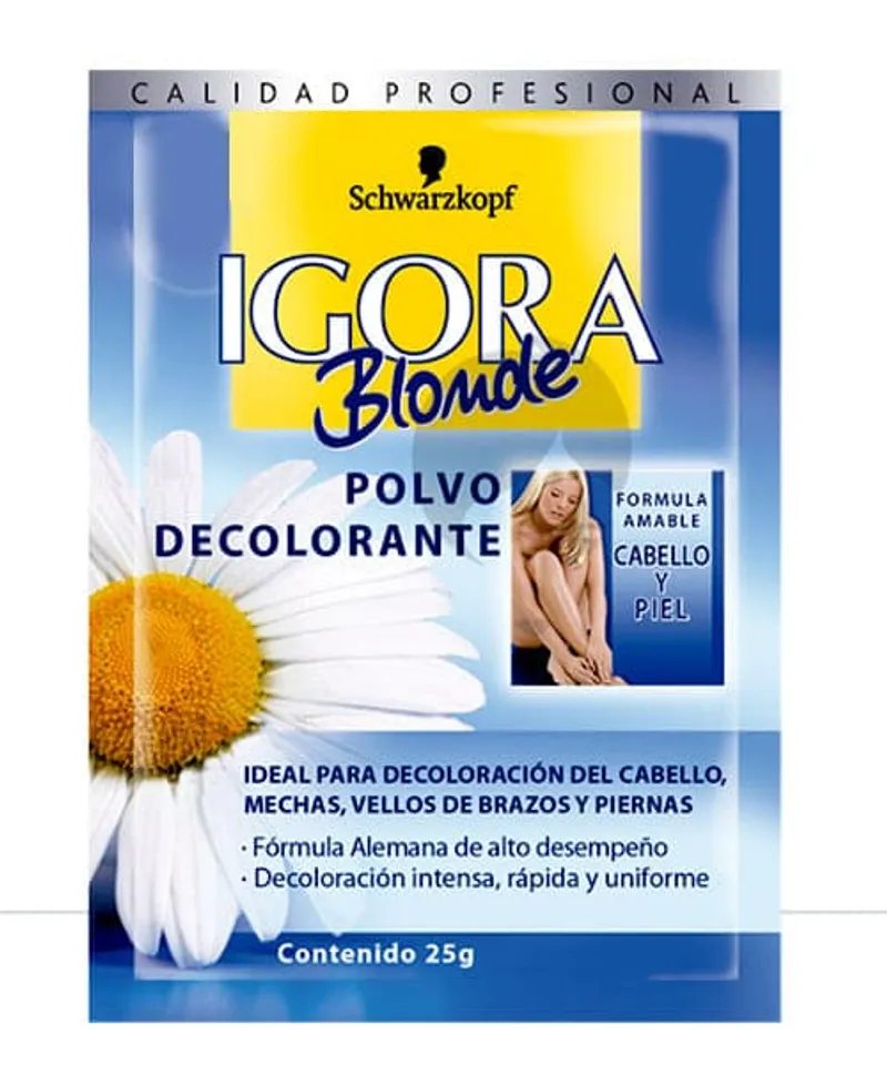 IGORA POLVO DECOLORANTE X 25GR - Producto de belleza y estética en Almacén Sandra