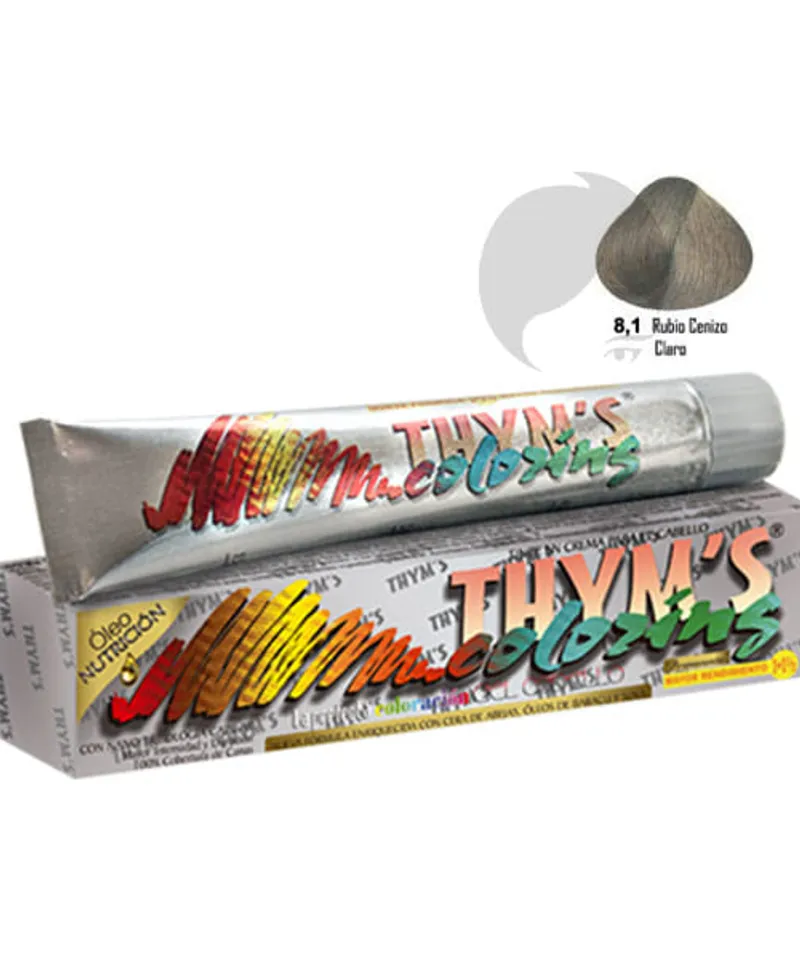 THYMS COLORING TINTE RUBIO CENIZO CLARO N.8.1 X 60GR - Producto de belleza y estética en Almacén Sandra