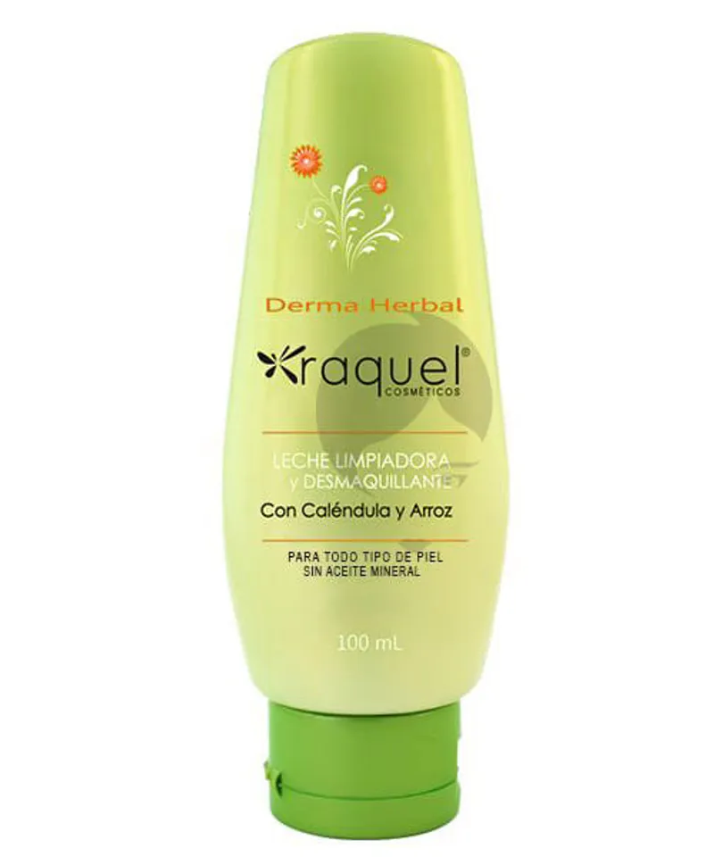 RAQUEL LECHE LIMPIADORA Y DESMAQUILLANTE X100ML - Producto de belleza y estética en Almacén Sandra