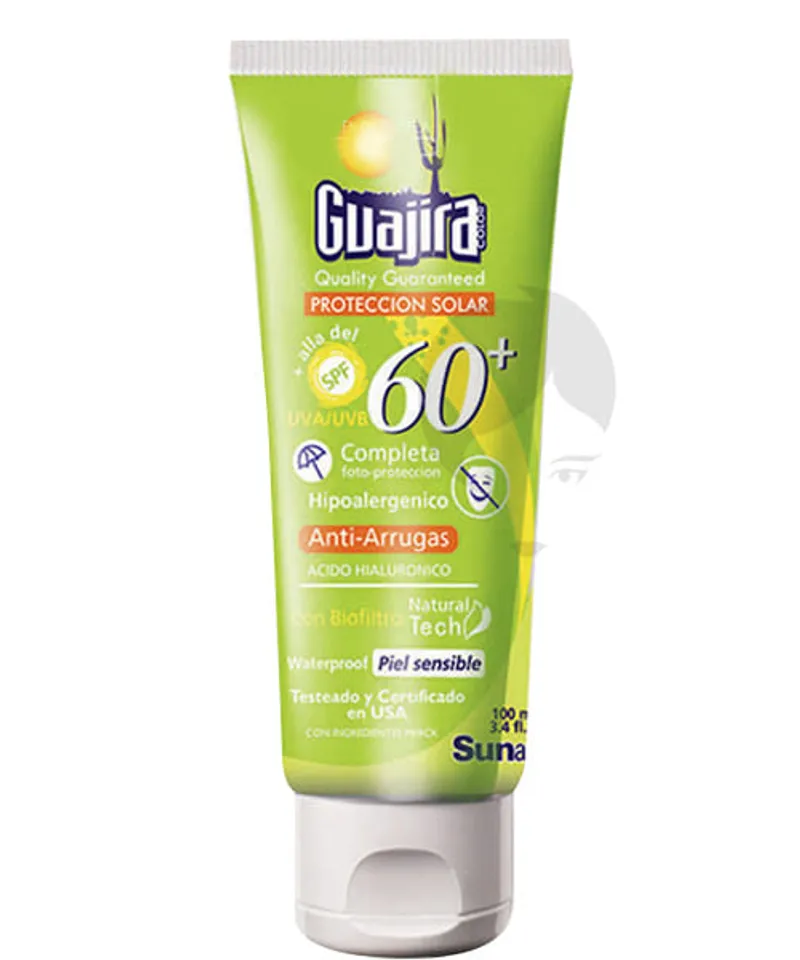 GUAJIRA BLOQUEADOR SOLAR 60SPF X 240ML - Producto de belleza y estética en Almacén Sandra