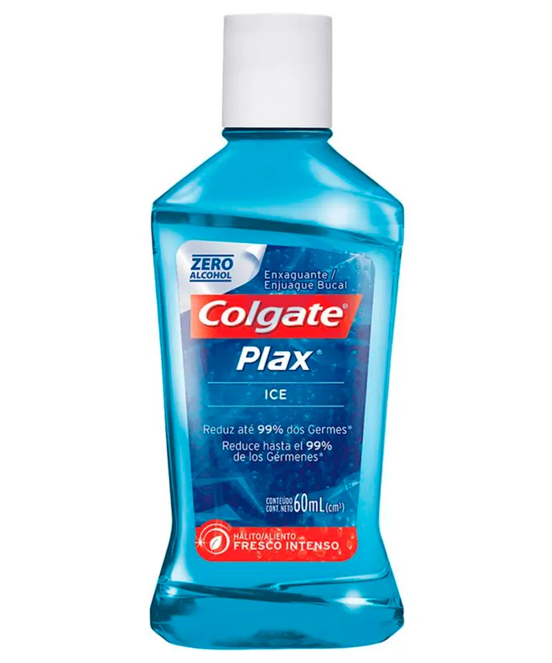 COLGATE ENJUAGUE BUCAL PLAX ICE X 60ML - Producto de belleza y estética en Almacén Sandra