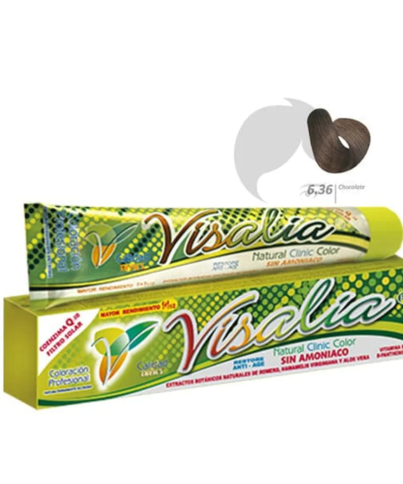 VISALIA TINTE SIN AMONIACO CHOCOLATE N°  6.36  X 60GR - Producto de belleza y estética en Almacén Sandra