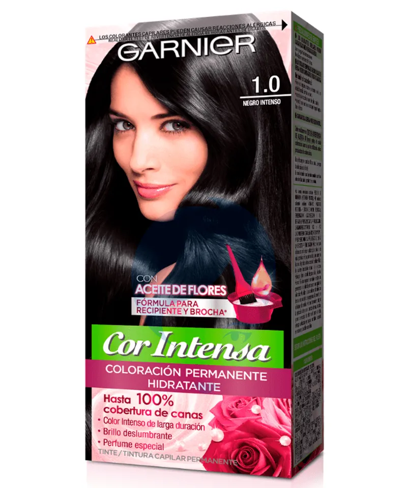 NUTRISSE GARNIER TINTE  NEGRO INTENSO N. 1.0 X45GR - Producto de belleza y estética en Almacén Sandra