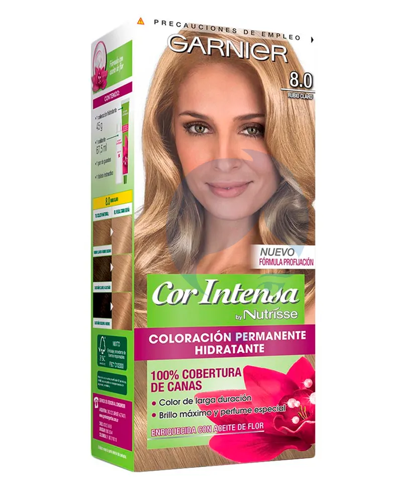 NUTRISSE GARNIER  TINTE RUBIO CLARO N. 8.0 X45GR - Producto de belleza y estética en Almacén Sandra
