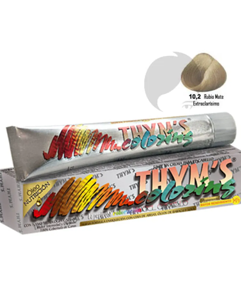 THYMS COLORING TINTE RUBIO MATE EXTRACLARISIMO N.10.2 X 60GR - Producto de belleza y estética en Almacén Sandra