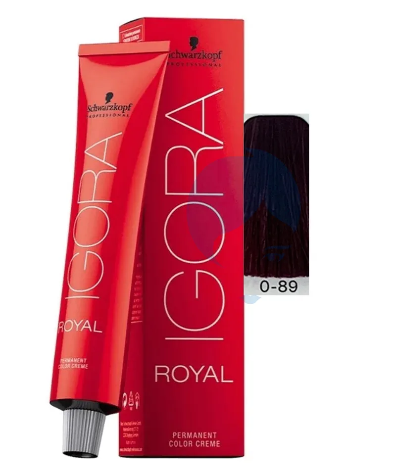 IGORA ROYAL TINTE TONO MEZCLA ROJO VIOLETA N° 0.89 X 60ML - Producto de belleza y estética en Almacén Sandra