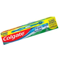 COLGATE CREMA DENTAL TRIPLE ACCION X 50ML + CEPILLO PREMIER CLEAN - Miniatura 1