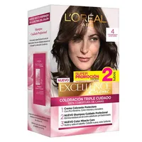 EXCELLENCE CREME TINTE CASTAÑO N4 X2 TUBOS X47GR - Miniatura 1