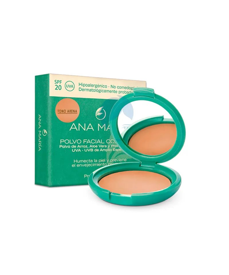 ANA MARIA POLVO FACIAL COMPACTO N.13 ARENA X 15G - Producto de belleza y estética en Almacén Sandra