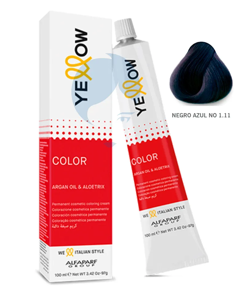 YELLOW TINTE NEGRO AZUL  NO 1.11 X60ML - Producto de belleza y estética en Almacén Sandra