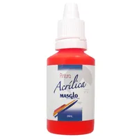 MASGLO PINTURA ACRILICA ROJO X 24 ML - Miniatura 1
