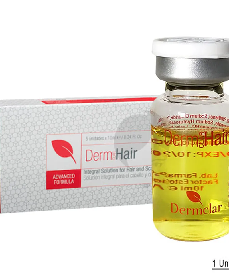 DERMCLAR AMPOLLAS DERMESO HAIR X 10ML                               KIT ALUM - Producto de belleza y estética en Almacén Sandra